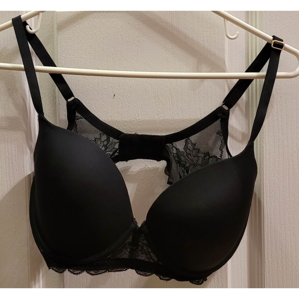 Natori Black Lace Bra Size 32DDD